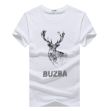 步之霸（BUZBA） 短袖 男士T恤 白色 XL
