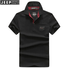 Jeep 短袖 男士T恤 黑色 XXL