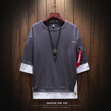 C2潮朝(C2 chao chao) 短袖 男士T恤 灰色 XL，L，M，XXXL，XXL