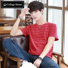 Collegehome 短袖 男士T恤 紅色 