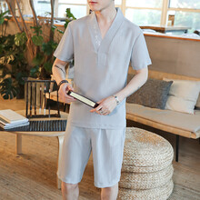 尊首（ZUNSHOU） 長(zhǎng)袖 男士T恤 短褲灰色 XL，L，XXL，XXXL，M