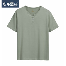 金利來（Goldlion） 短袖 男士T恤 卡其綠-64 S，XL，L，M，XXL，XXXL