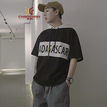 C2潮朝（C2 CHAOZHAO） 短袖 男士T恤 黑色a003HT016 XL，L，XXL，M