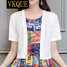 VKQUE  短袖 女 短外套 