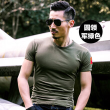 洛凌 短袖 男士T恤 軍綠色 T04 S，XL，L，M