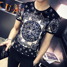 C2潮朝（C2 CHAO CHAO） 短袖 男士T恤 心心 S，XL，L，XXL，M，XXXL