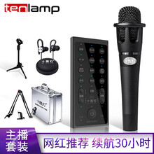 tenlamp  手持 麦克风 E300手持麦+神秘灰+桌面支架【全套】