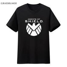 GRASSRUMER 短袖 男士T恤 黑神盾局 