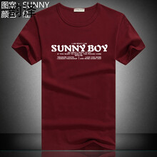 韻澤（YUNZE） 長袖 男士T恤 SUNNY 紅 M