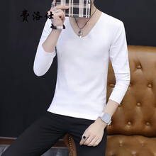 費(fèi)洛仕（FIOOSU） 無袖 男士T恤 長(zhǎng)袖白色 