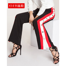 撞色闊腿褲，打造個(gè)性生活