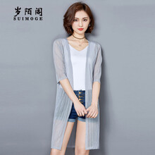 歲陌閣（sui mo ge）  七分袖 女 短外套 鏤空，紗網(wǎng)，蕾絲
