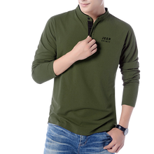 JEEP SPIRIT 長袖 男士T恤 軍綠色 XL，L，XXL，XXXL，M