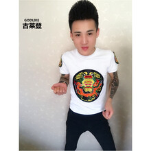 古萊登（GODLIKE） 短袖 男士T恤 白色男龍 XL，L，XXL，XXXL，M