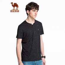 駱駝（CAMEL） 短袖 男士T恤 黑色 XL，L，XXL，XXXL，M