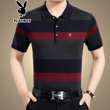 花花公子（PLAYBOY） 短袖 男士T恤 紅色 S，XL，L，XXL，XXXL，M