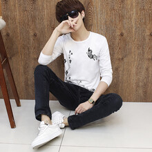 鼎度（DINGDU） 長(cháng)袖 男士T恤 長(cháng)袖9082白色 