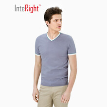 INTERIGHT 短袖 男士T恤 灰色 XL，L，M，XXL