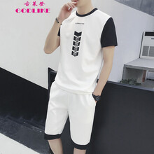古萊登（GODLIKE） 七分袖 男士T恤 白色DS83 XL，L，XXXL，XXL，M