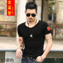 古萊登（GODLIKE） 短袖 男士T恤 V3黑色 XL，L，XXL，M