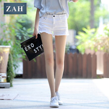 ZAH 高腰  女 短褲 牛仔褲