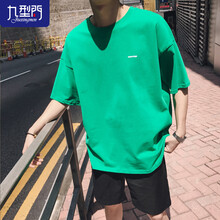 九型門（JIU XING MEN） 短袖 男士T恤 綠色 XL，L，XXL，M