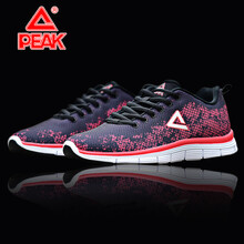 匹克（PEAK）跑步鞋黑色/炙熱粉 