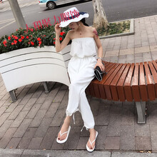 酷梵?。↘UFANXI） 高腰 燈籠褲 女 長褲 休閑褲