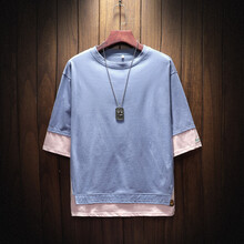 丹杰仕（DANJIESHI） 短袖 男士T恤 藍(lán)色 S，XL，L，XXL，M，XXXL