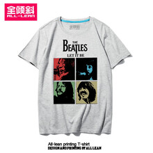 全傾斜 短袖 男士T恤 灰色3 