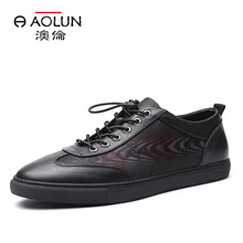 澳倫（aolun）男士黑紅色 
