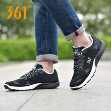 361度跑步鞋黑色/361度白  
