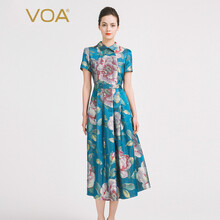 VOA 大花，創(chuàng)意趣味 拼接，印花 連衣裙