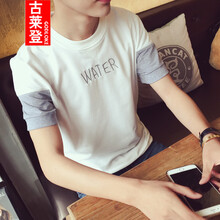 古萊登（GODLIKE） 短袖 男士T恤 淺灰色 XL，L，XXXL，XXL，M