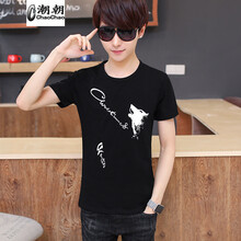 C2潮朝（C2 CHAO CHAO） 短袖 男士T恤 609黑色 XL，L，XXXL，M，XXL