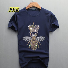 PXK 短袖 男士T恤 藏青色. 