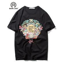 Deere Jane 短袖 男士T恤 黑色  XL，L，M，XXL