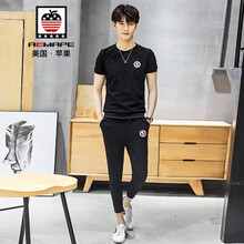AEMAPE 短袖 男士T恤 黑色 S，XL，L，M，XXXL，XXL