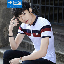 卡仕藍(lán) 短袖 男士T恤 白色 XL，L，M，XXL，XXXL