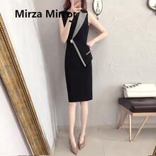 蜜莎蜜拉（Mirza Mirror） 純色 3D，撞色 連衣裙
