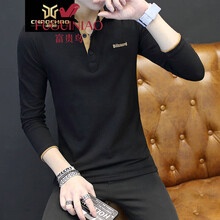 富貴鳥(niǎo)（FUGUINIAO） 長(zhǎng)袖 男士T恤 黑色 XL，L，XXXL，XXL，M