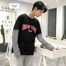 古萊登（GODLIKE） 長(zhǎng)袖 男士T恤 黑色 S，XL，L，XXXL，M，XXL