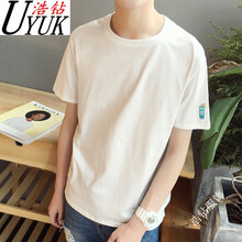 UYUK 無(wú)袖 男士T恤 水杯白色 XL，L，XXL，M