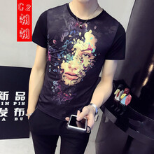 C2潮朝(C2 chao chao) 短袖 男士T恤 T128 XL，L，XXL，XXXL，M