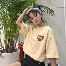 嬌茹妮（JIAORUNI） 印花 短袖 T恤 女 圓領(lǐng)