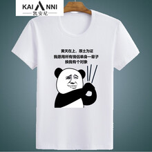凱安尼（KAIANNI） 短袖 男士T恤 黃天在上白 S