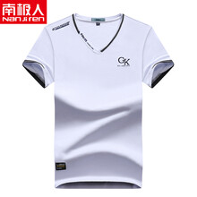 南極人（Nanjiren） 短袖 男士T恤 白 XL，L，XXXL，M，XXL