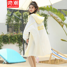 吻潮 連帽 長(zhǎng)袖 女 短外套 拼接，明線裝飾