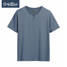 金利來（Goldlion） 短袖 男士T恤 灰藍(lán)-65 S，XL，L，XXXL，M，XXL