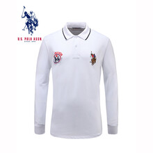 U.S.POLO ASSN. 長袖 男士T恤 白色 
